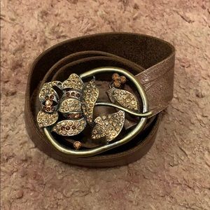 Badichi Rhinestone Buckle Belt